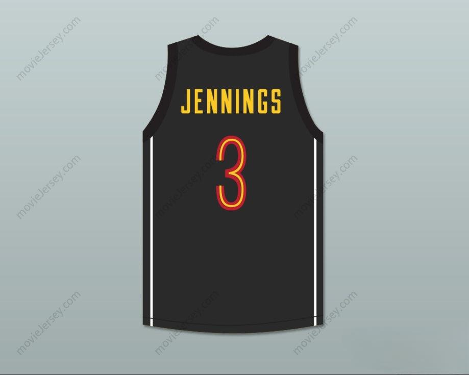 CUSTOM ANY Name Number BRANDON JENNINGS 3 OAK HILL ACADEMY BLACK BASKETBALL JERSEY Top Stitched S-6XL