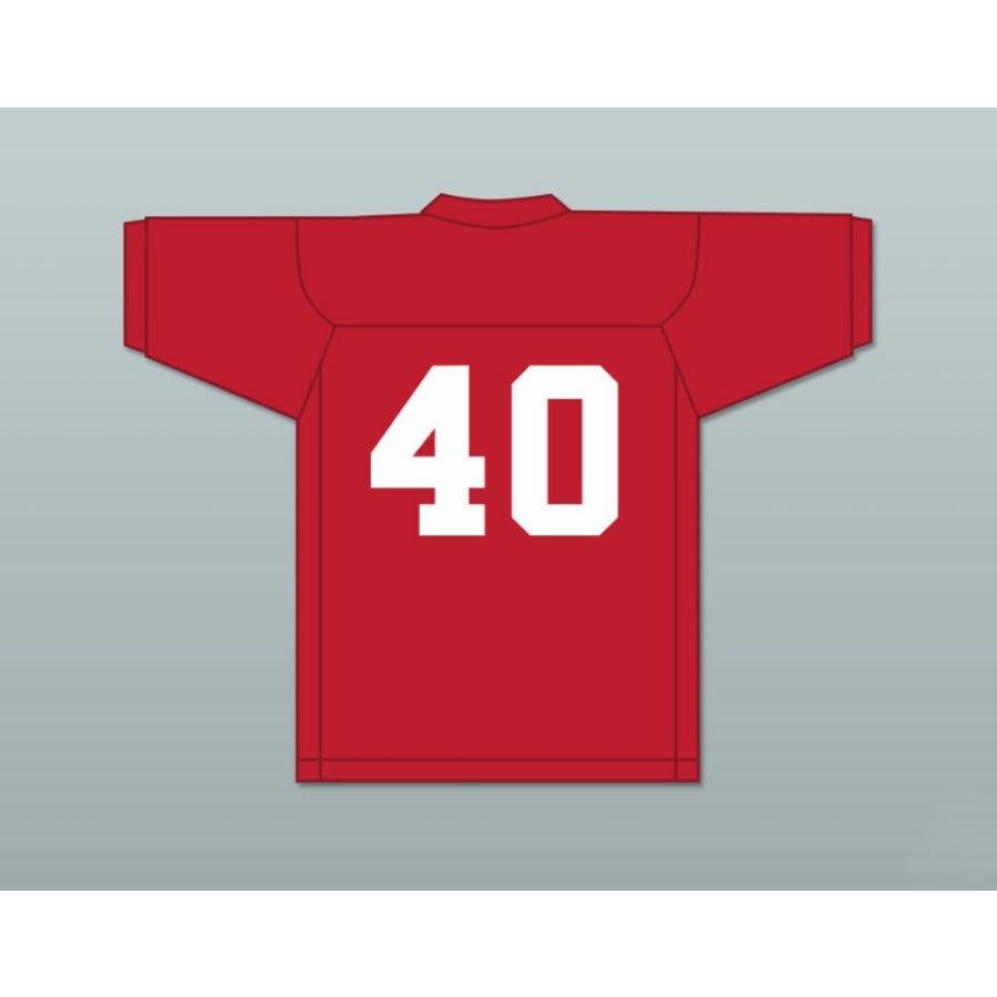 CUSTOM ANY Name Number GRAND LAKES 40 UNIVERSITY HOOTERS RED FOOTBALL JERSEY BACK TO SCHOOL Top Stitched S-6XL