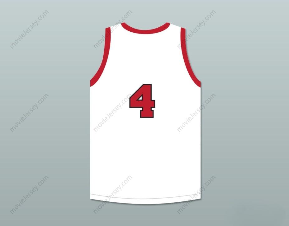 CUSTOM ANY Name Number DINO MARTIN 4 PROVIDENCE STEAMROLLERS WHITE BASKETBALL JERSEY 3 Top Stitched S-6XL