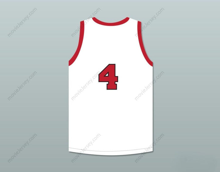 CUSTOM ANY Name Number DINO MARTIN 4 PROVIDENCE STEAMROLLERS WHITE BASKETBALL JERSEY 3 Top Stitched S-6XL