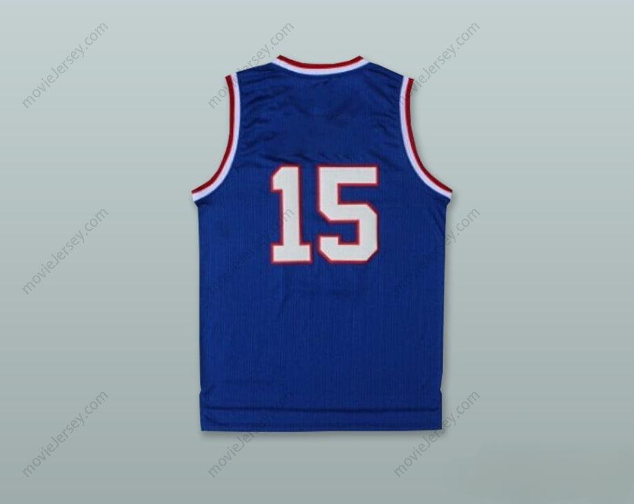 CUSTOM ANY Name Number ROCHESTER ROYALS 15 BLUE BASKETBALL JERSEY Top Stitched S-6XL