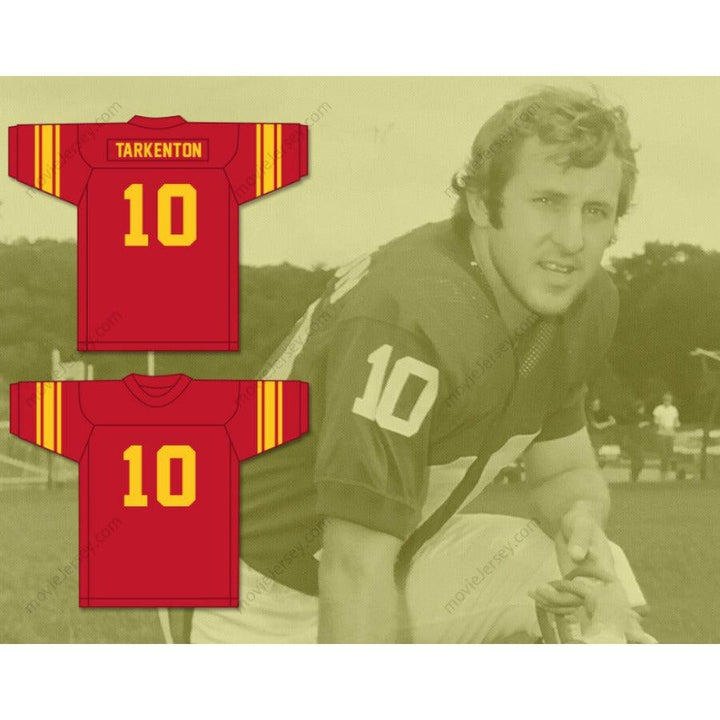 CUSTOM ANY Name Number FRAN TARKENTON 10 CLARKE CENTRAL HIGH SCHOOL GLADIATORS Football Jersey Top Stitched S-6XL