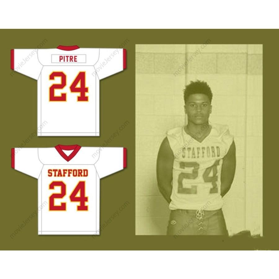 CUSTOM ANY Name Number JALEN PITRE 24 STAFFORD HIGH SCHOOL SPARTANS Football Jersey Top Stitched S-6XL