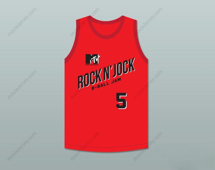 CUSTOM ANY Name Number DANNY MANNING 5 BRICKLAYERS BASKETBALL JERSEY SECOND ANNUAL ROCK N' JOCK B-BALL JAM 1992 Top Stitched S-6XL