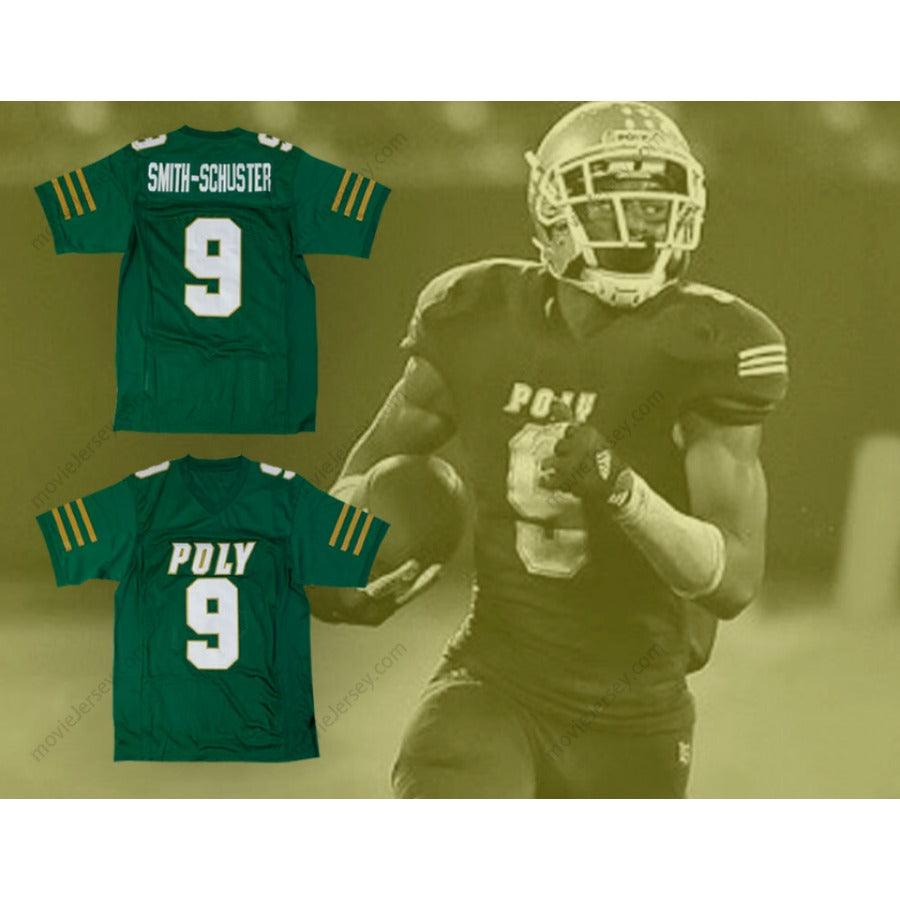 CUSTOM ANY Name Number JUJU SMITH-SCHUSTER 9 LONG BEACH POLYTECHNIC HIGH SCHOOL JACKRABBITS FOOTBALL JERSEY Top Stitched S-6XL