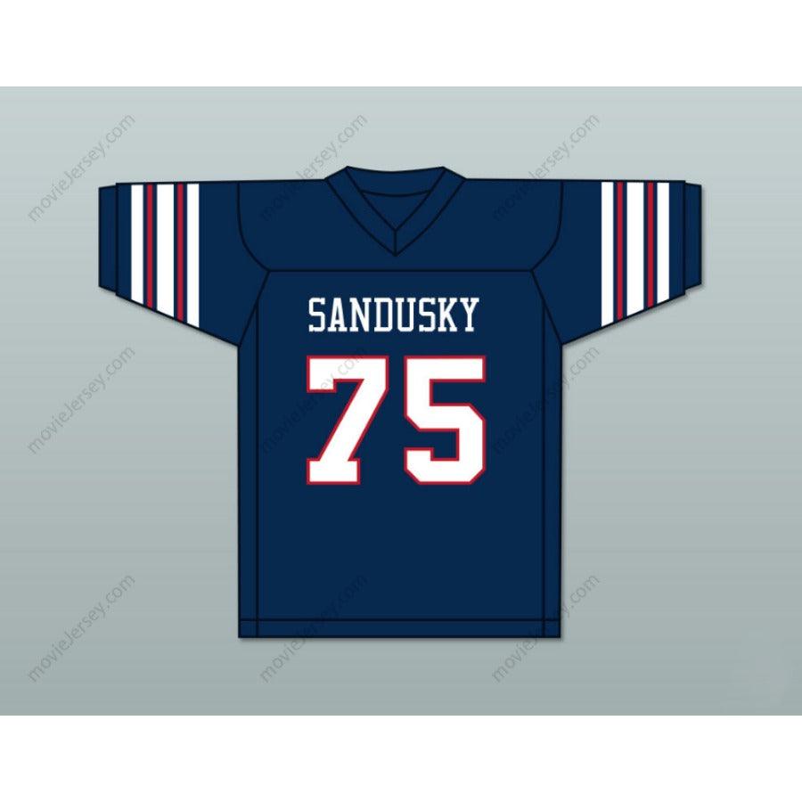 CUSTOM ANY Name Number ORLANDO PACE 75 SANDUSKY HIGH SCHOOL BLUE STREAKS Football Jersey Top Stitched S-6XL