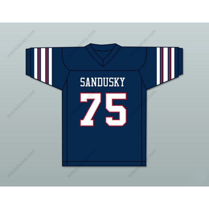 CUSTOM ANY Name Number ORLANDO PACE 75 SANDUSKY HIGH SCHOOL BLUE STREAKS Football Jersey Top Stitched S-6XL