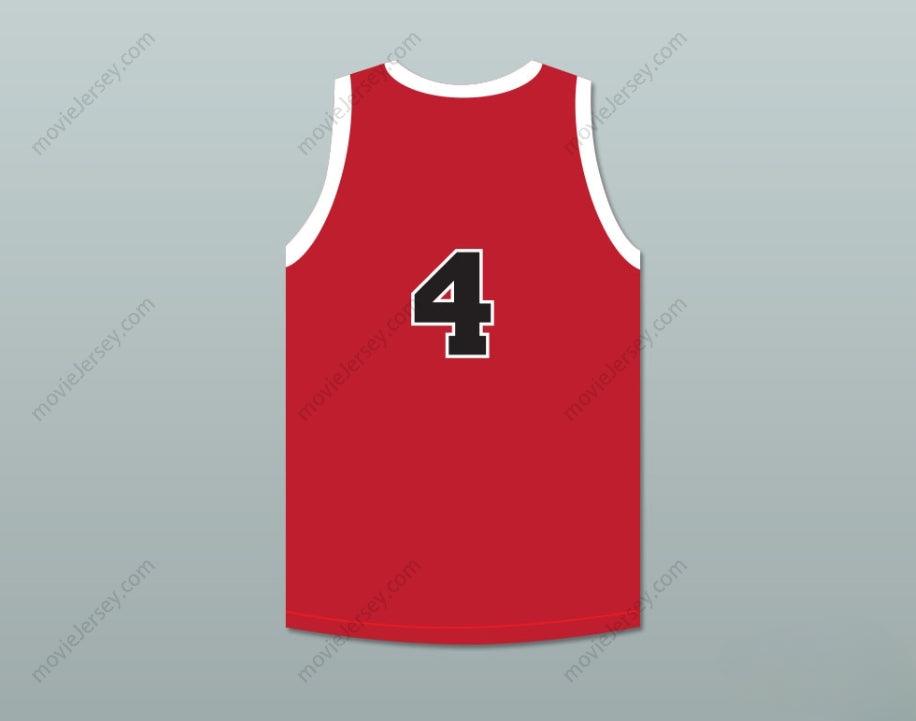 CUSTOM ANY Name Number DINO MARTIN 4 PROVIDENCE STEAMROLLERS RED BASKETBALL JERSEY 1 Top Stitched S-6XL