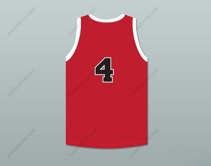CUSTOM ANY Name Number DINO MARTIN 4 PROVIDENCE STEAMROLLERS RED BASKETBALL JERSEY 1 Top Stitched S-6XL