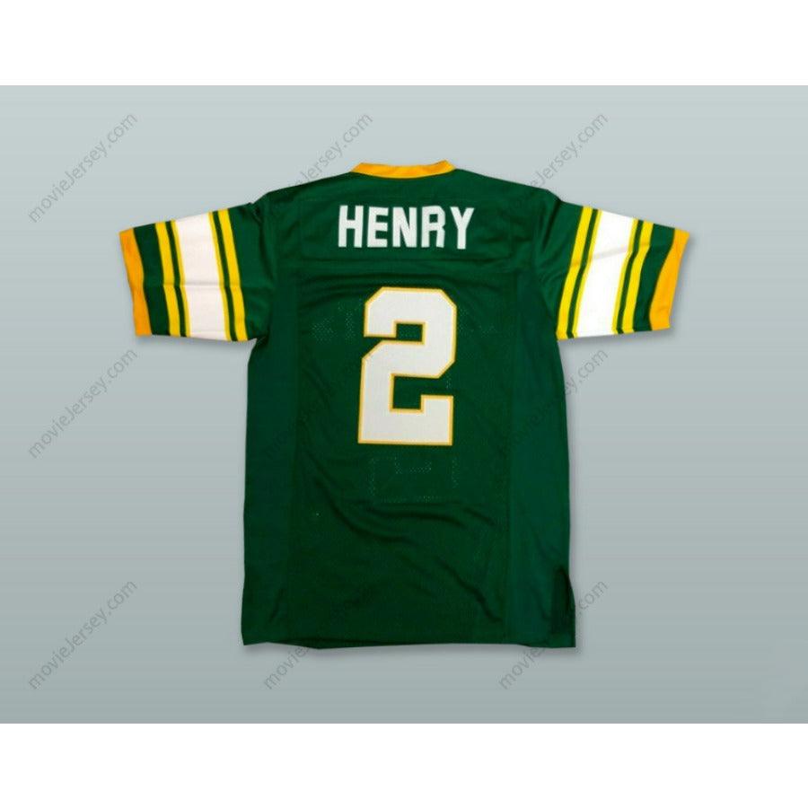 CUSTOM ANY Name Number DERRICK HENRY 2 YULEE HIGH SCHOOL HORNETS GREEN Football Jersey Top Stitched S-6XL
