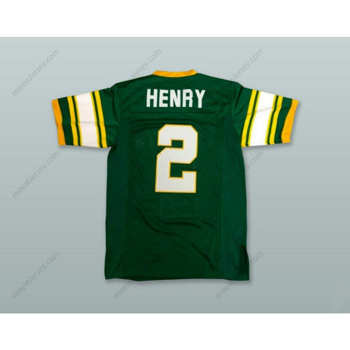 CUSTOM ANY Name Number DERRICK HENRY 2 YULEE HIGH SCHOOL HORNETS GREEN Football Jersey Top Stitched S-6XL