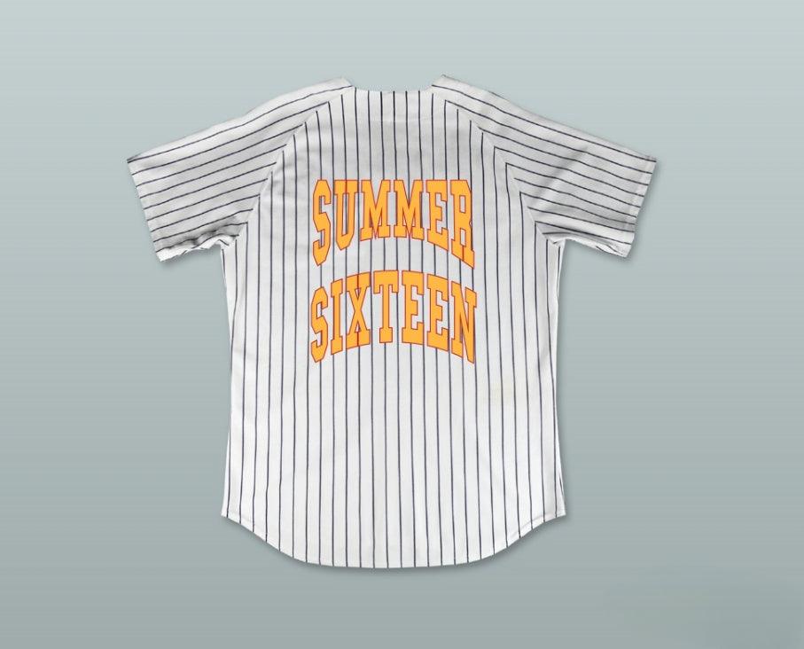 Custom Any Name Number DRAKE SUMMER SIXTEEN REVENGE PINSTRIPED BASEBALL JERSEY Top Stitched S-6XL