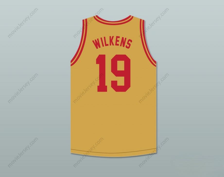 CUSTOM ANY Name Number LENNY WILKENS 19 BOYS HIGH SCHOOL BROOKLYN OLD GOLD BASKETBALL JERSEY Top Stitched S-6XL