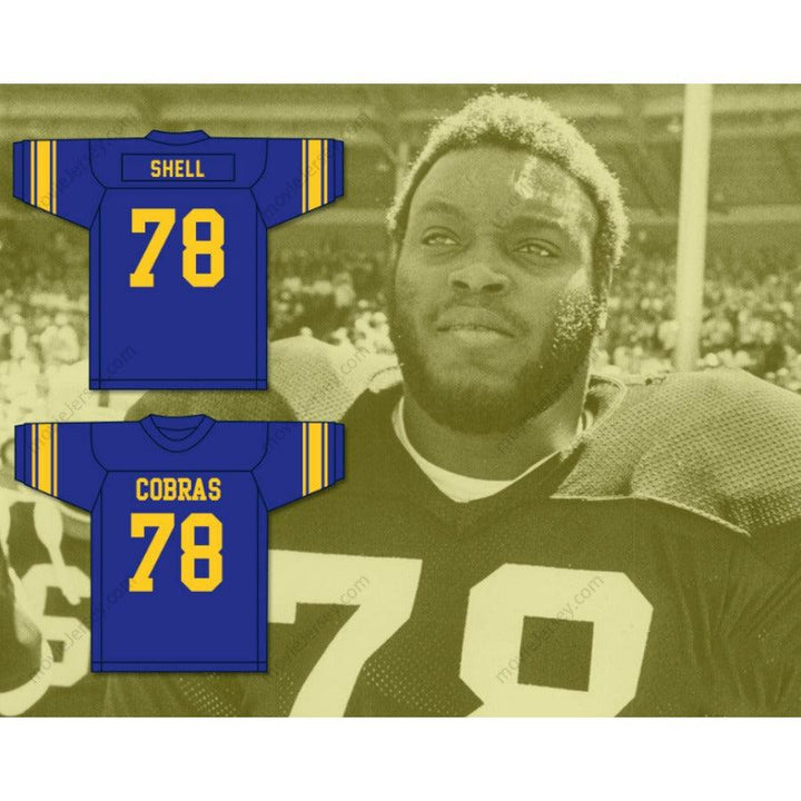 CUSTOM ANY Name Number ART SHELL 78 BONDS-WILSON HIGH SCHOOL COBRAS Football Jersey Top Stitched S-6XL