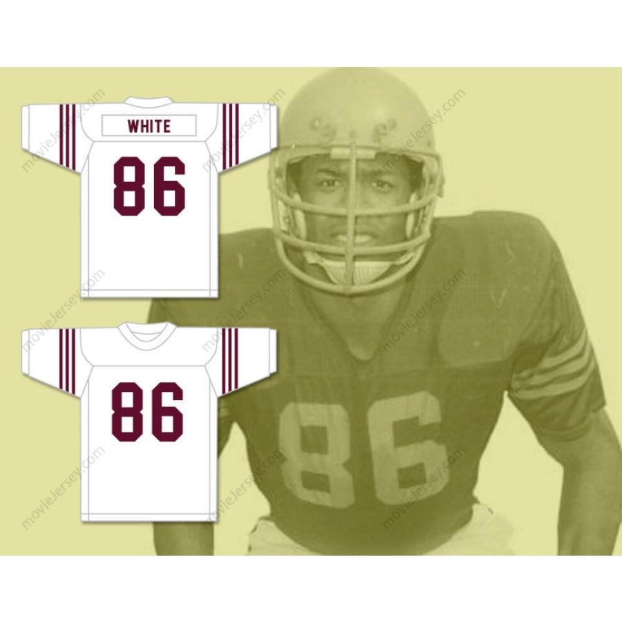 CUSTOM ANY Name Number REGGIE WHITE 86 HOWARD SCHOOL OF ACADEMICS AND TECHNOLOGY HUSTLIN TIGERS MAROON FOOTBALL JERSEY Top Stitched S-6XL