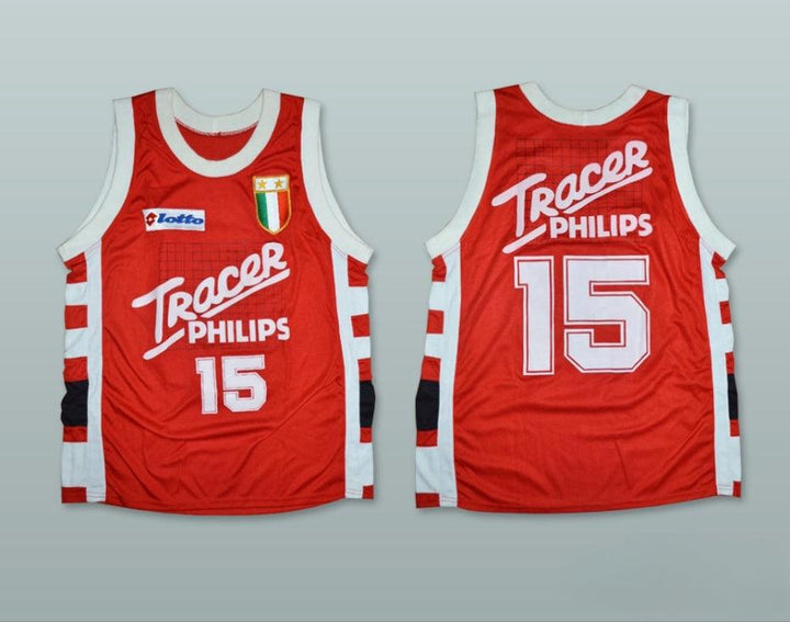 CUSTOM ANY Name Number BOB MCADOO 15 OLIMPIA MILANO BASKETBALL JERSEY Top Stitched S-6XL