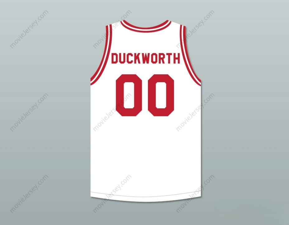 CUSTOM ANY Name Number KEVIN DUCKWORTH 00 PUSH EXCEL PRO BASKETBALL CLASSIC WHITE BASKETBALL JERSEY 1988 CHARITY EVENT Top Stitched S-6XL
