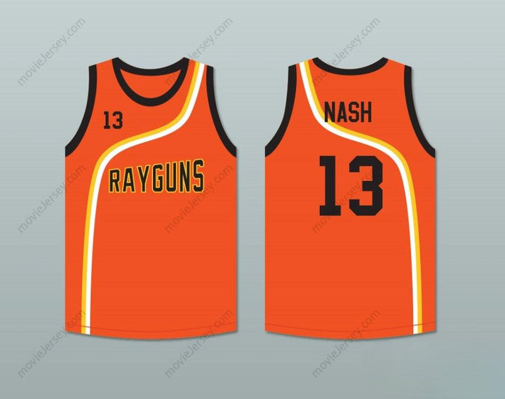 CUSTOM ANY Name Number STEVE NASH 13 ROSWELL RAYGUNS ORANGE BASKETBALL JERSEY Top Stitched S-6XL
