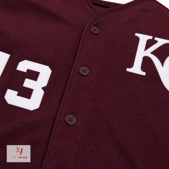 Custom Any Name Number DEREK JETER CENTRAL HIGH SCHOOL MAROON GIANTS BASEBALL JERSEY Top Stitched S-6XL