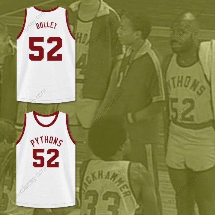 CUSTOM ANY Name Number BULLET HAINES 52  PYTHONS BASKETBALL JERSEY THE FISH THAT SAVED  Top Stitched S-6XL