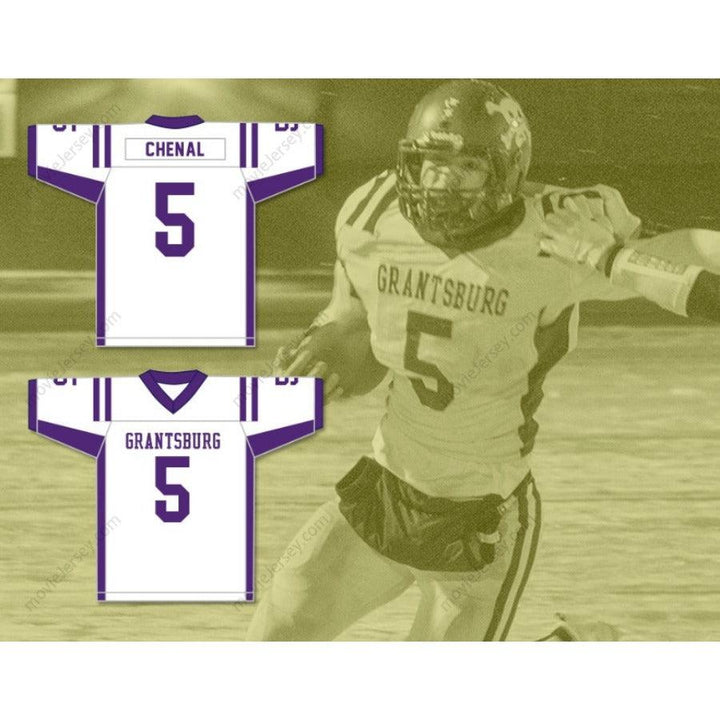 CUSTOM ANY Name Number LEO CHENAL 5 GRANTSBURG HIGH SCHOOL PIRATES Football Jersey Top Stitched S-6XL