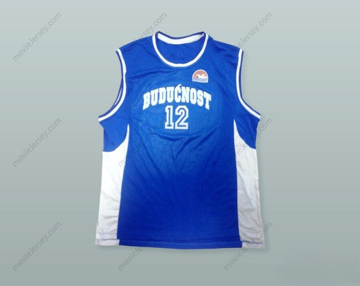 CUSTOM ANY Name Number SLAVKO VRANES 12 KK BUDUCNOST PODGORICA BASKETBALL JERSEY WITH PATCH Top Stitched S-6XL
