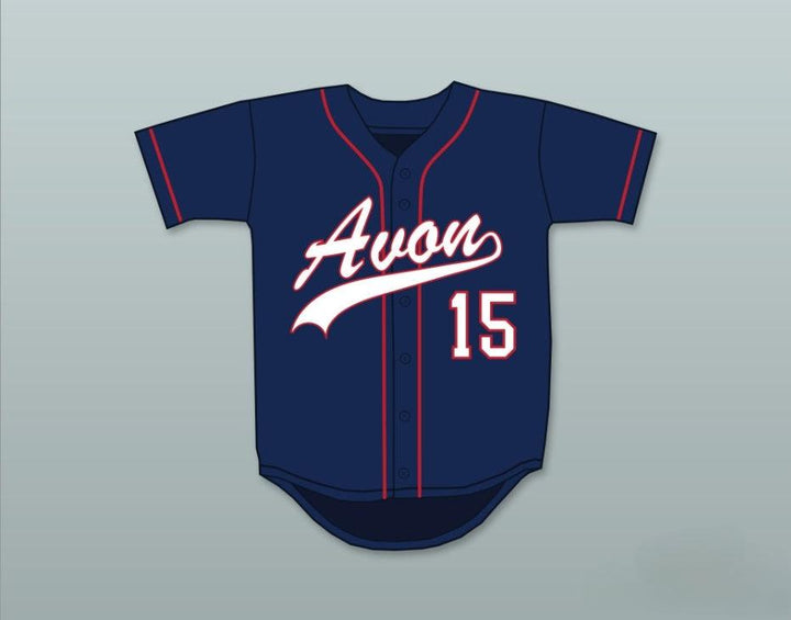 Custom Any Name Number GEORGE SPRINGER 15   OLD FARMS SCHOOL WINGED BEAVERS NAVY BLUE BASEBALL JERSEY 2 Top Stitched S-6XL