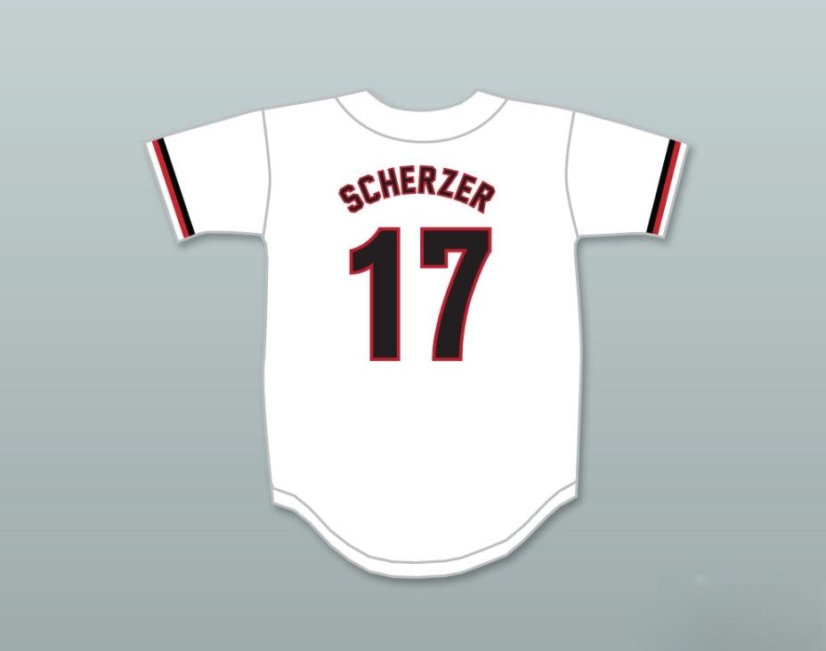 Custom Any Name Number MAX SCHERZER 17 PARKWAY CENTRAL HIGH SCHOOL COLTS WHITE BASEBALL JERSEY 2 Top Stitched S-6XL