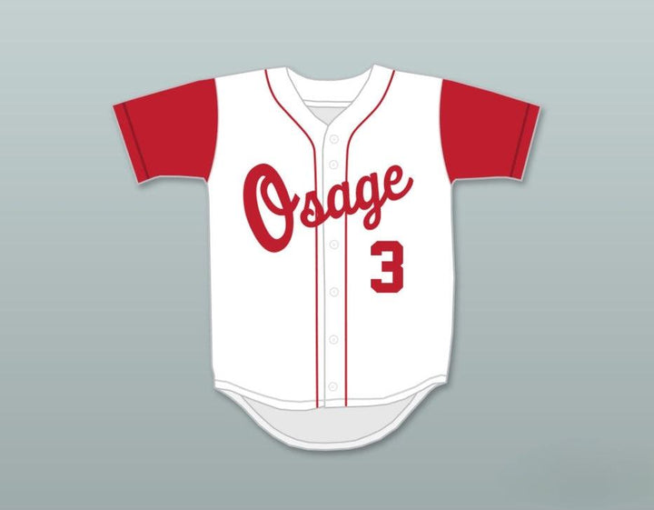 Custom Any Name Number BLAKE TREINEN 3   HIGH SCHOOL INDIANS WHITE BASEBALL JERSEY 2 Top Stitched S-6XL