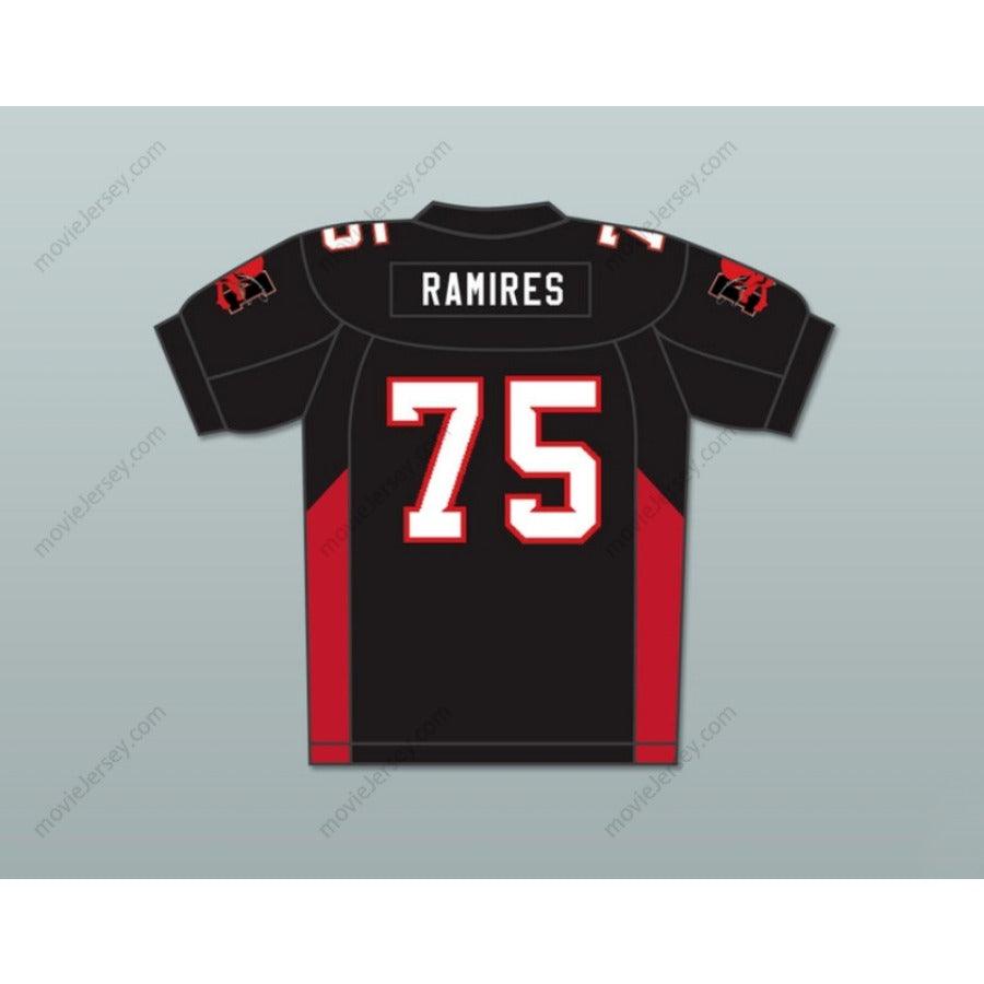 CUSTOM ANY Name Number 75 RAMIRES MEAN MACHINE CONVICTS FOOTBALL JERSEY INCLUDES PATCHES Top Stitched S-6XL