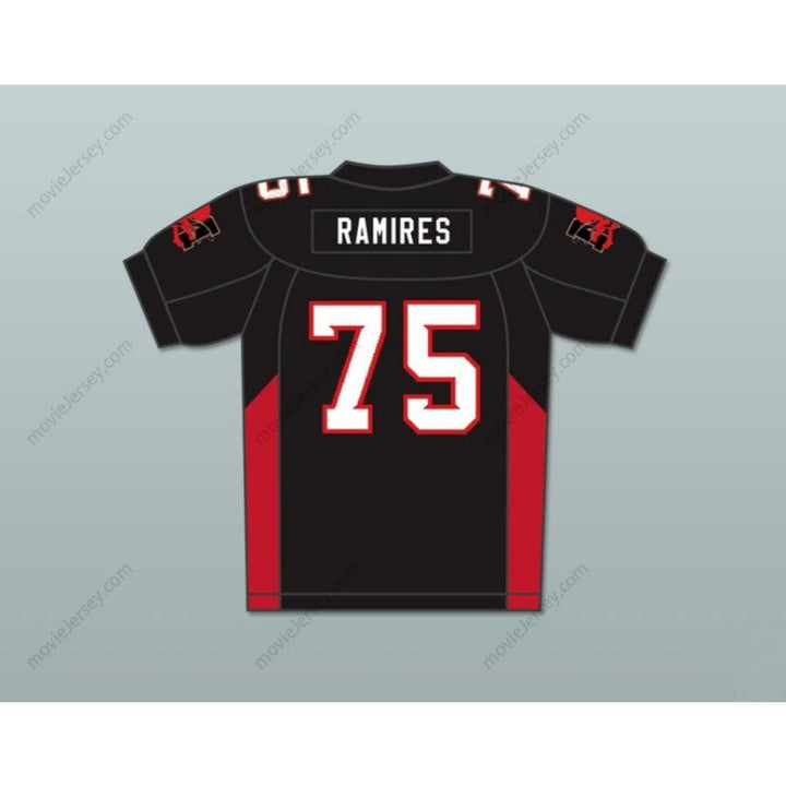 CUSTOM ANY Name Number 75 RAMIRES MEAN MACHINE CONVICTS FOOTBALL JERSEY INCLUDES PATCHES Top Stitched S-6XL