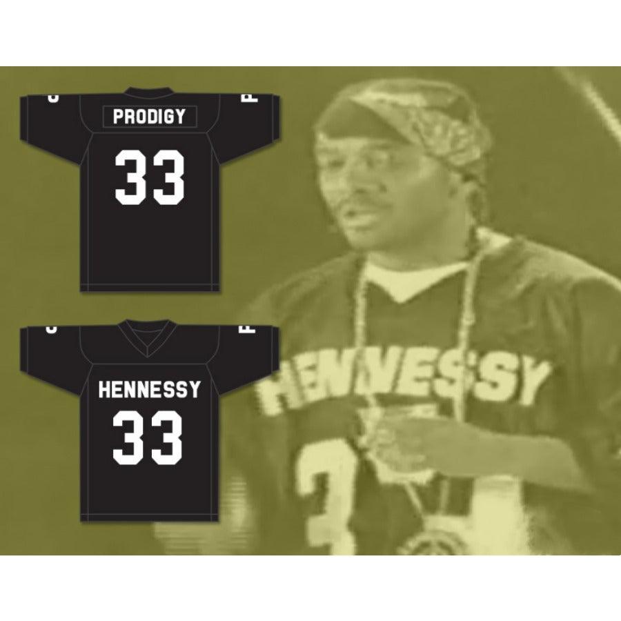 CUSTOM ANY Name Number PRODIGY H.N.I.C. 33 HENNESSY BLACK Football Jersey Top Stitched S-6XL