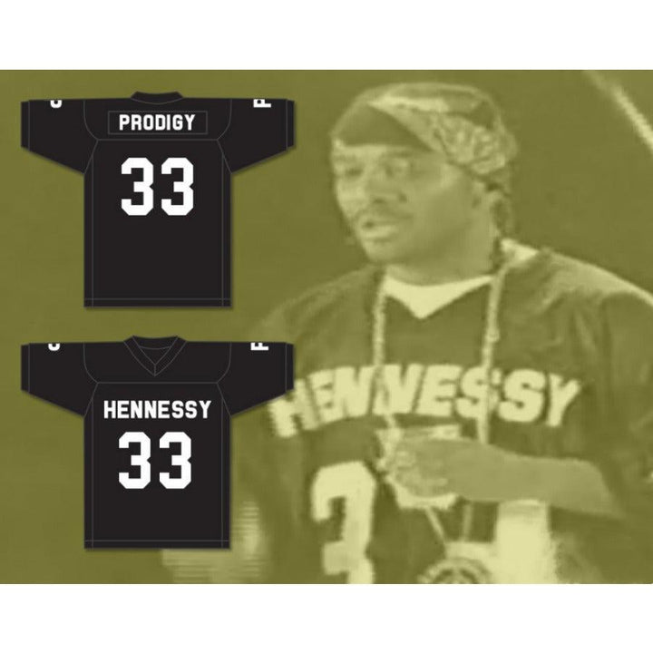 CUSTOM ANY Name Number PRODIGY H.N.I.C. 33 HENNESSY BLACK Football Jersey Top Stitched S-6XL
