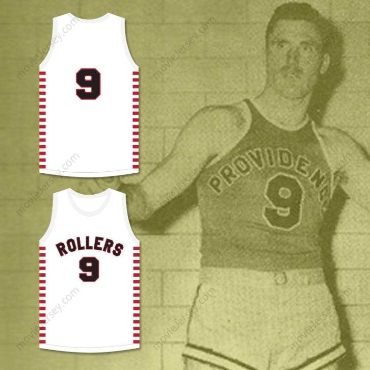 CUSTOM ANY Name Number BOB HUBBARD 9 PROVIDENCE STEAMROLLERS WHITE BASKETBALL JERSEY 1 Top Stitched S-6XL