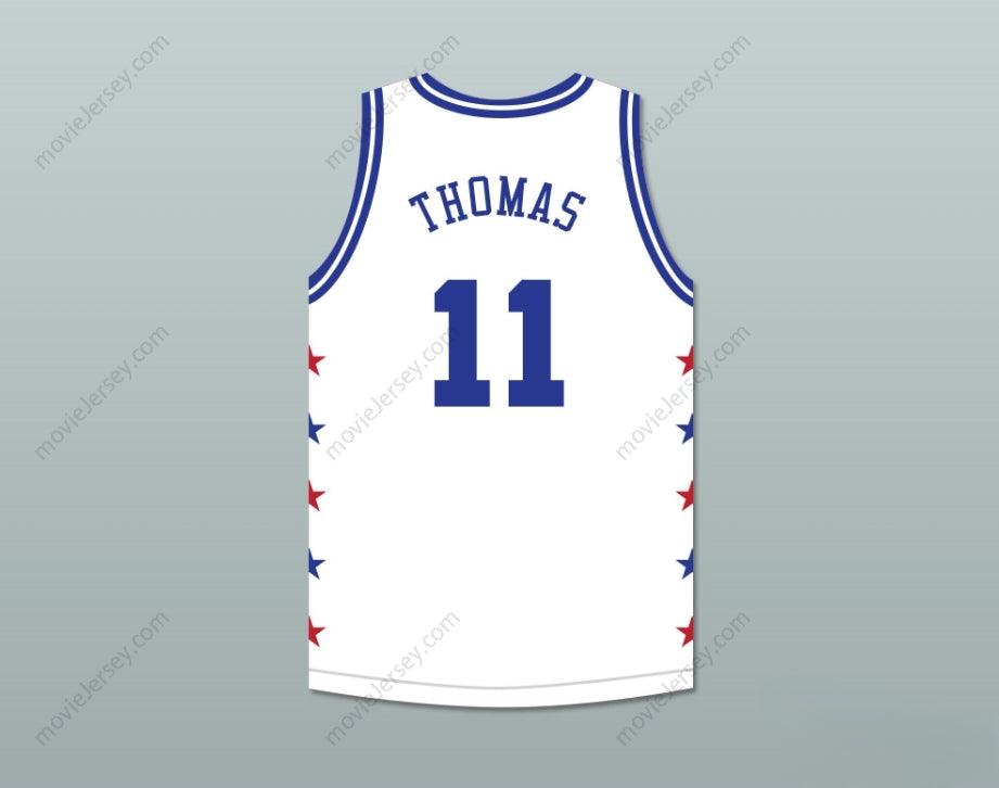 CUSTOM ANY Name Number ISIAH THOMAS 11 MAGIC JOHNSON ALL STAR GAME WHITE BASKETBALL JERSEY 1988 MIDSUMMER NIGHT'S MAGIC CHARITY EVENT Top Stitched S-6XL