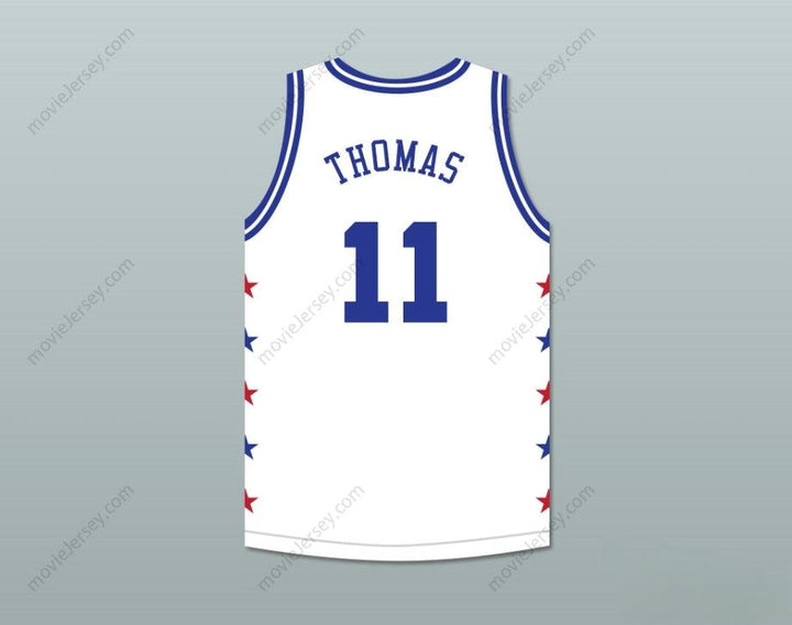 CUSTOM ANY Name Number ISIAH THOMAS 11 MAGIC JOHNSON ALL STAR GAME WHITE BASKETBALL JERSEY 1988 MIDSUMMER NIGHT'S MAGIC CHARITY EVENT Top Stitched S-6XL
