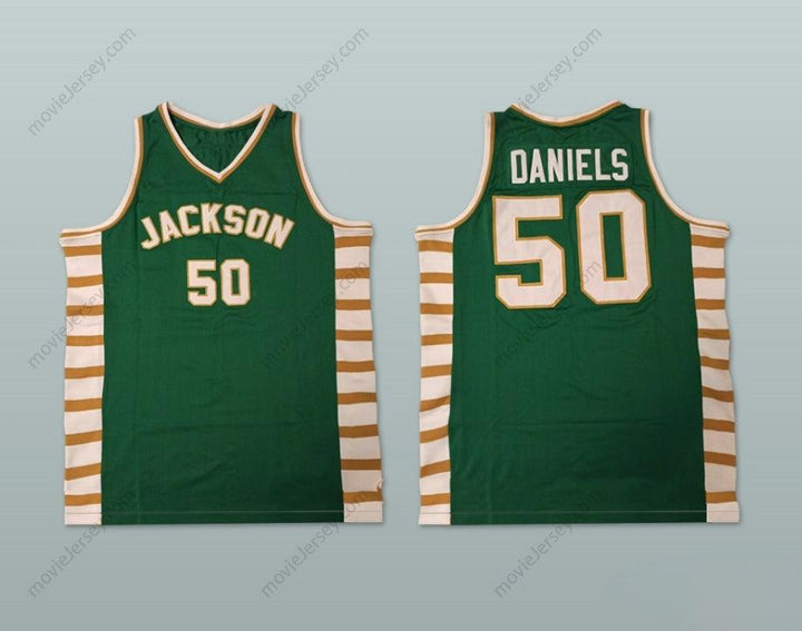 CUSTOM ANY Name Number LLOYD DANIELS 50 ANDREW JACKSON HIGH SCHOOL GREEN BASKETBALL JERSEY Top Stitched S-6XL