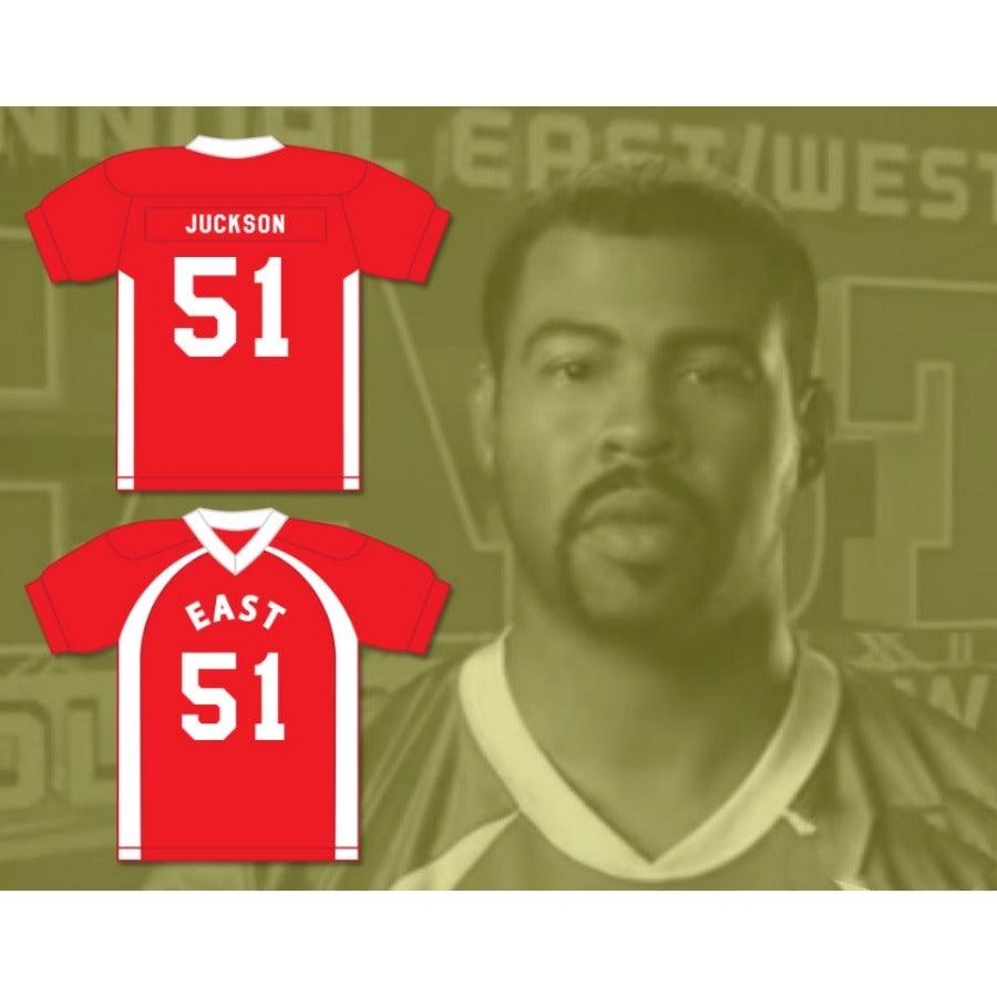 CUSTOM ANY Name Number T.J. JUCKSON 51 EAST FOOTBALL JERSEY KEY PEELE Top Stitched S-6XL
