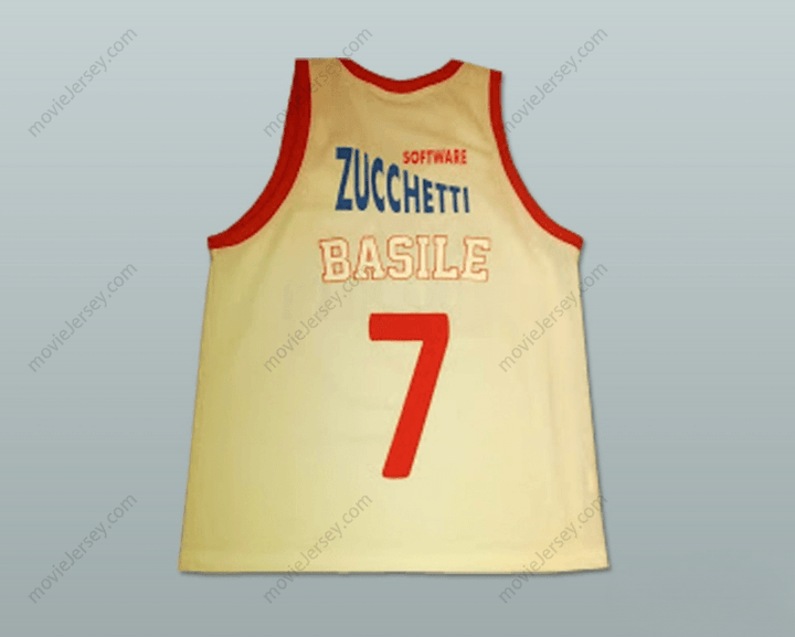 CUSTOM ANY Name Number GIANLUCA BASILE ZUCCHETTI SOFTWARE BASKETBALL JERSEY KORAC CUP Top Stitched S-6XL