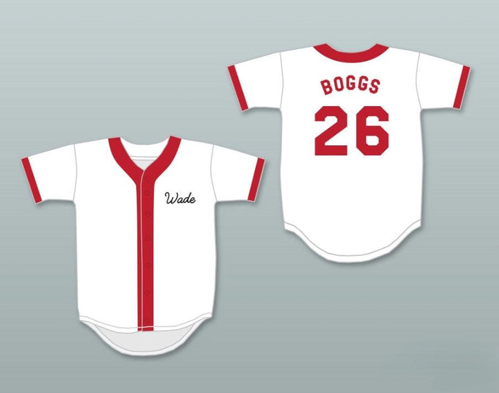 Custom Any Name Number WADE BOGGS 26 SPRINGFIELD NUCLEAR POWER PLANT SOFTBALL TEAM BASEBALL JERSEY Top Stitched S-6XL