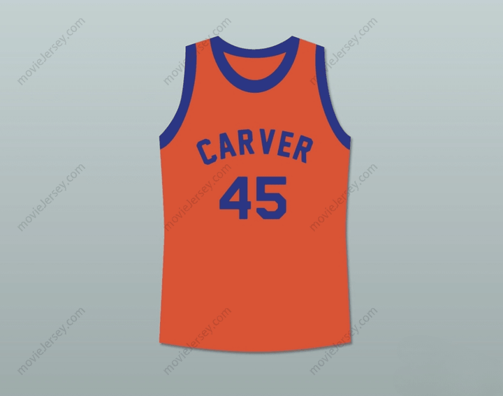 CUSTOM ANY Name Number BYRON STEWART WARREN COOLIDGE 45 CARVER HIGH SCHOOL BASKETBALL JERSEY Top Stitched S-6XL