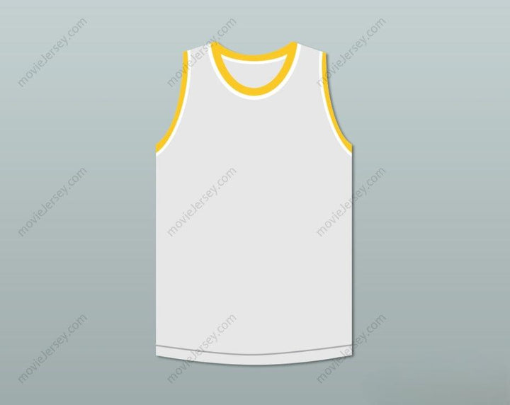 CUSTOM ANY Name Number BRUCE LEROY GREEN 85 THE LAST DRAGON WHITE WITH YELLOW GRAPHICS JERSEY Top Stitched S-6XL