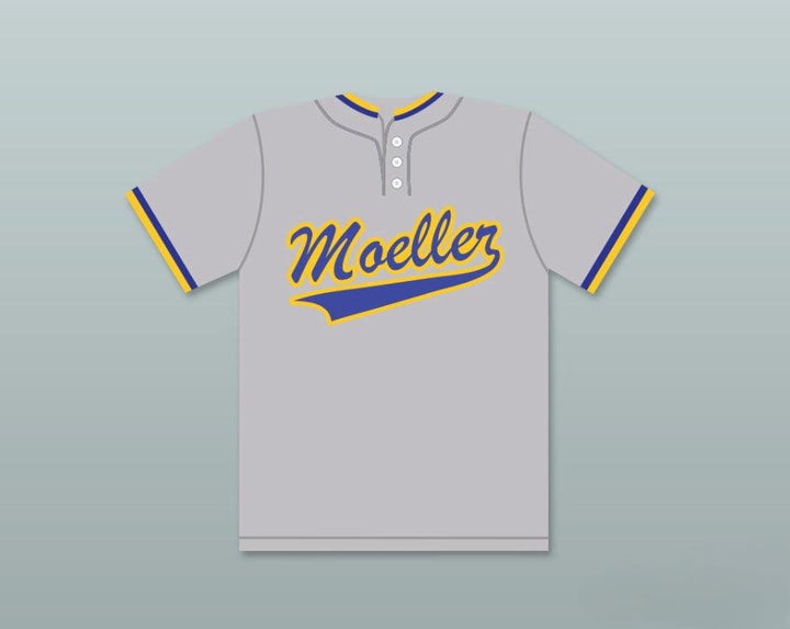 Custom Any Name Number KEN GRIFFEY JR 24 ARCHBISHOP   HIGH SCHOOL CRUSADERS GRAY BASEBALL JERSEY 2 Top Stitched S-6XL