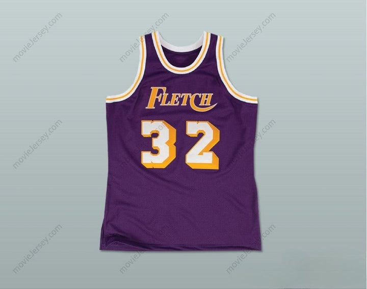 CUSTOM ANY Name Number FLETCH ALIAS SERIES FLETCH F. FLETCH 32 BASKETBALL JERSEY Top Stitched S-6XL