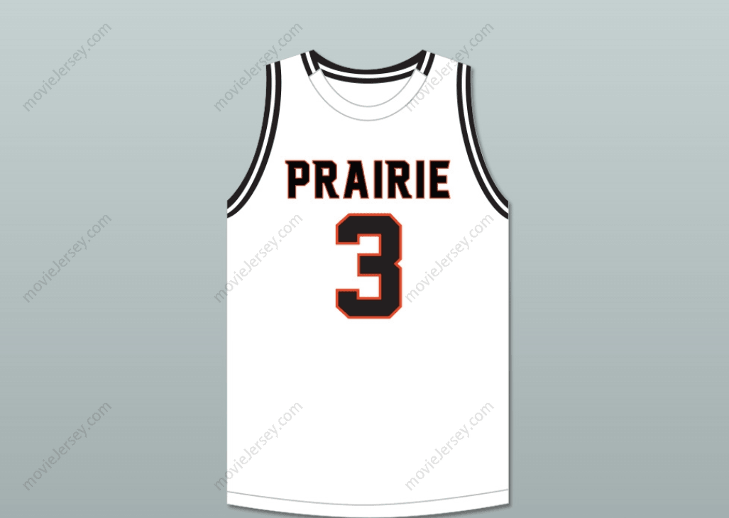 Custom Any Name Keegan Murray 3 Prairie High School Hawks White Basketball Jersey 2 Top Stitched S-6XL