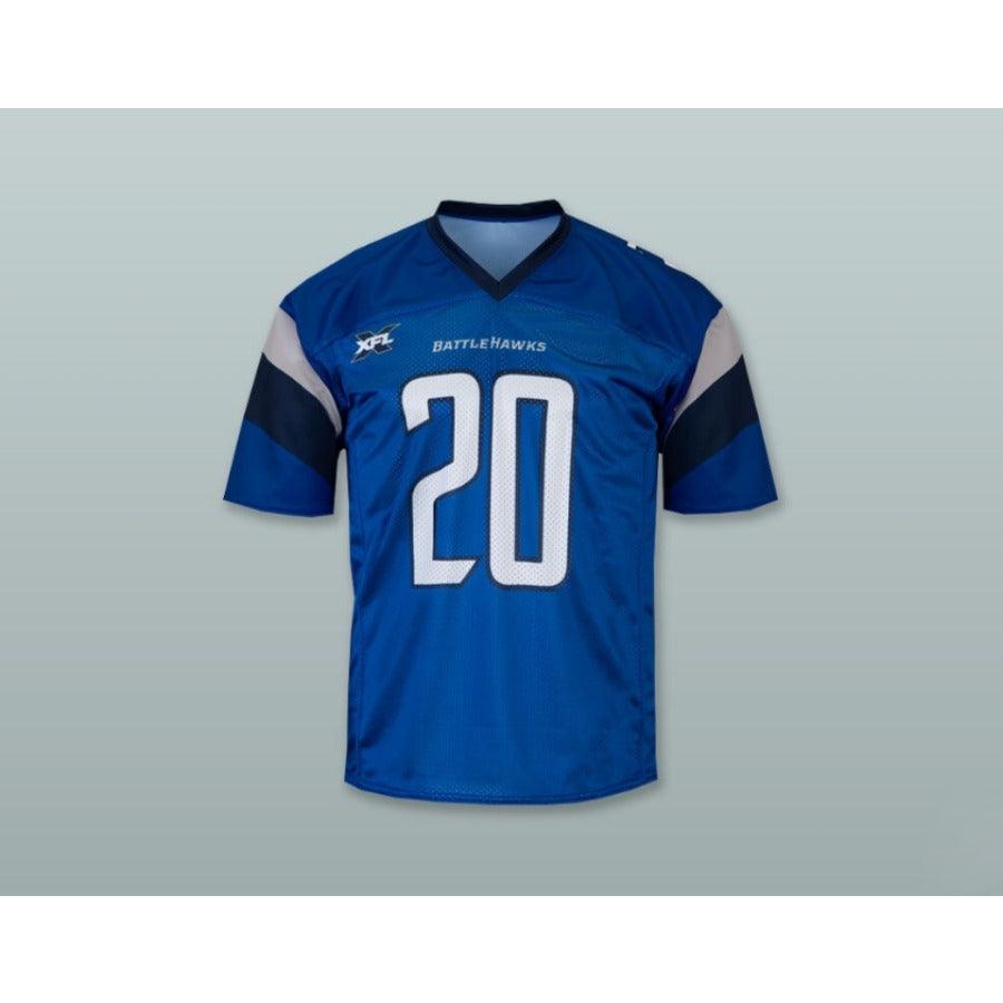 CUSTOM ANY Name Number ST LOUIS 20 HOME BLUE Football Jersey Top Stitched S-6XL