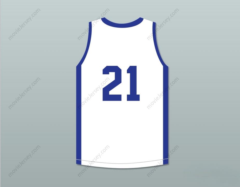CUSTOM ANY Name Number DOMINIQUE WILKINS 21 PUSH EXCEL PRO BASKETBALL CLASSIC WHITE BASKETBALL JERSEY 1985 CHARITY EVENT Top Stitched S-6XL