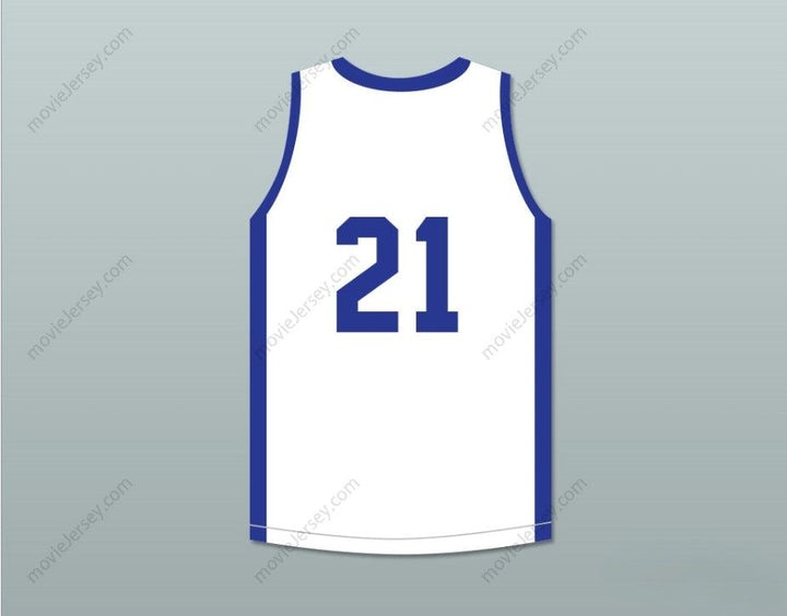 CUSTOM ANY Name Number DOMINIQUE WILKINS 21 PUSH EXCEL PRO BASKETBALL CLASSIC WHITE BASKETBALL JERSEY 1985 CHARITY EVENT Top Stitched S-6XL