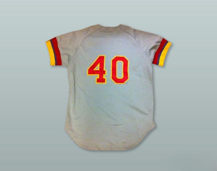 Custom Any Name Number CALGARY CANNONS 40 GRAY BUTTON DOWN BASEBALL JERSEY Top Stitched S-6XL