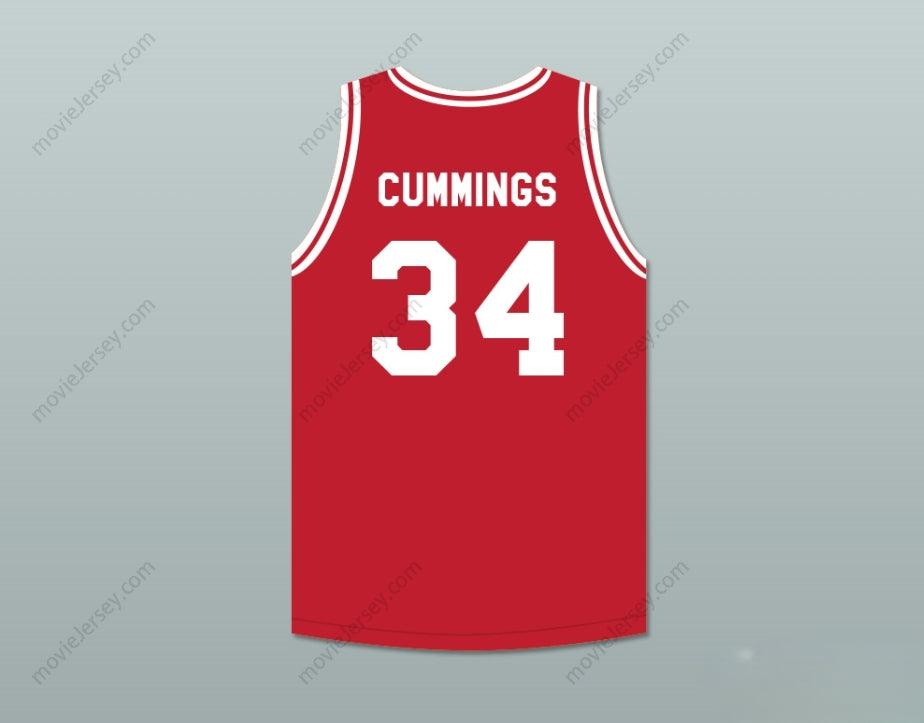CUSTOM ANY Name Number TERRY CUMMINGS 34 PUSH EXCEL PRO BASKETBALL CLASSIC RED BASKETBALL JERSEY 1988 CHARITY EVENT Top Stitched S-6XL